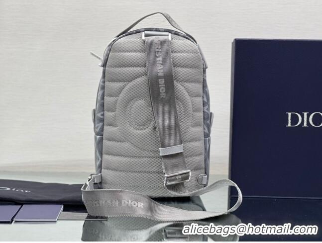 Promotional Dior Mini Rider Sling Bag in CD Diamond Canvas H10E Gray for Men