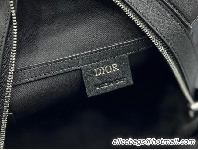 Super Quality Dior Mini Rider Sling Bag in CD Diamond Canvas H10E Black for Men