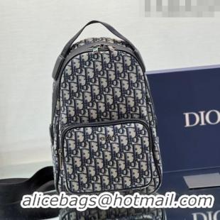 Grade Design Dior Mini Rider Sling Bag in Dior Oblique Jacquard H10E Black For Men