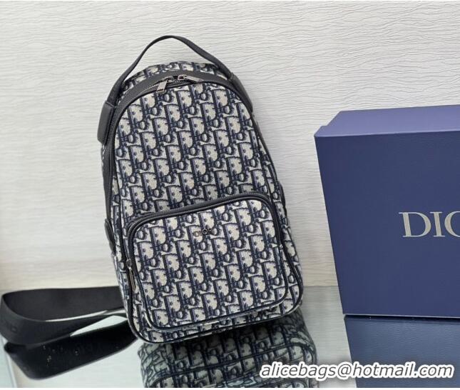 Grade Design Dior Mini Rider Sling Bag in Dior Oblique Jacquard H10E Black For Men