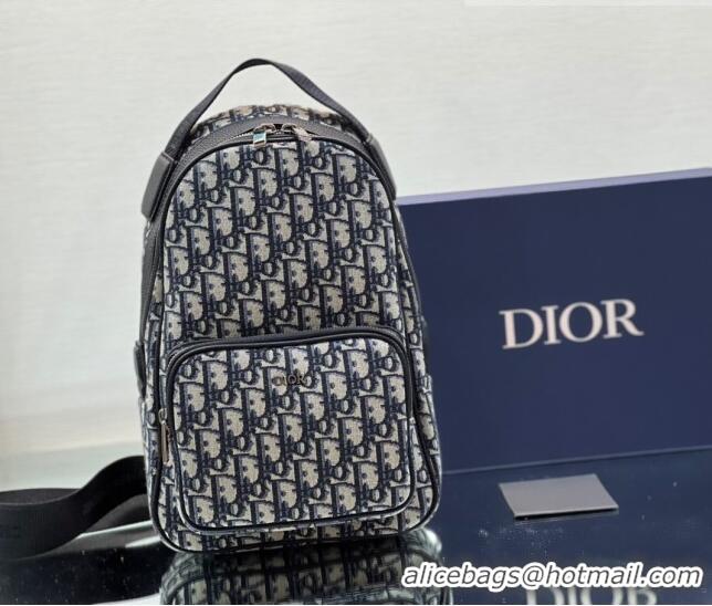 Grade Design Dior Mini Rider Sling Bag in Dior Oblique Jacquard H10E Black For Men