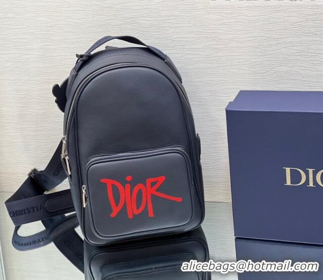 Unique Grade Dior Mini Rider Sling Bag in Grainy Calfskin CD3060 Blue For Men