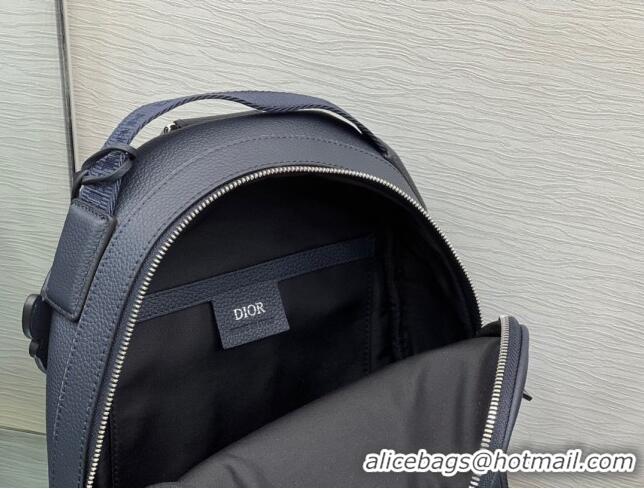 Unique Grade Dior Mini Rider Sling Bag in Grainy Calfskin CD3060 Blue For Men