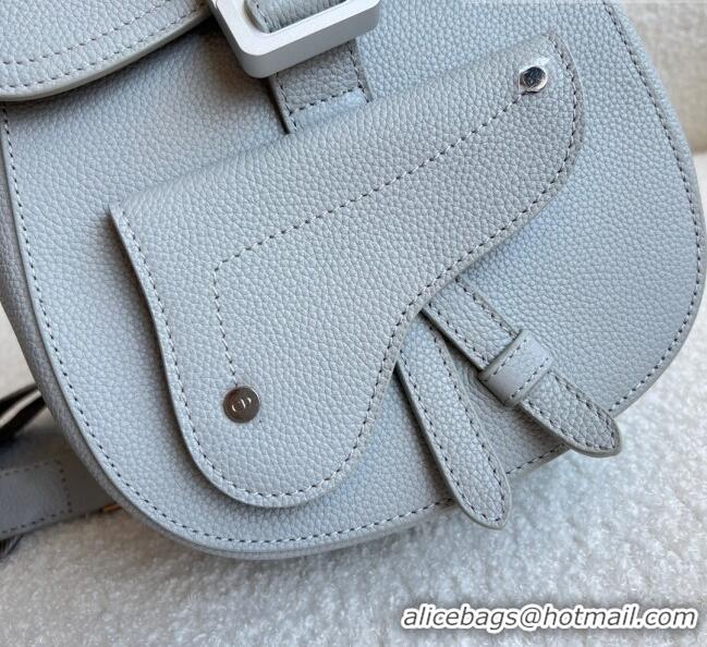 Top Quality Dior Men's Gallop Sling Bag in Grainy Calfskin CD9063 Grey