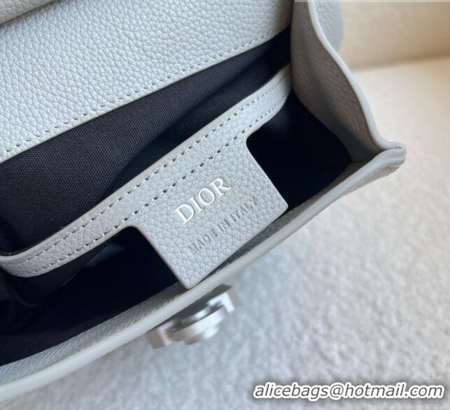 Top Quality Dior Men's Gallop Sling Bag in Grainy Calfskin CD9063 Grey