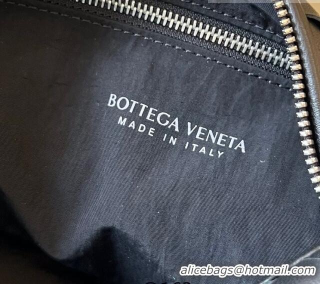 Super Quality Bottega Veneta Buddy Hobo Crossbody Bag in Intrecciato Leather BV4123 Black 2023