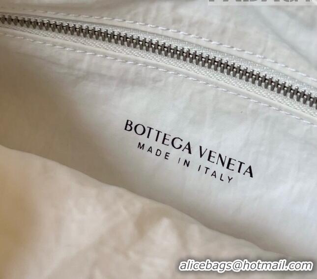 Unique Grade Bottega Veneta Buddy Hobo Crossbody Bag in Intrecciato Leather BV4123 White 2023