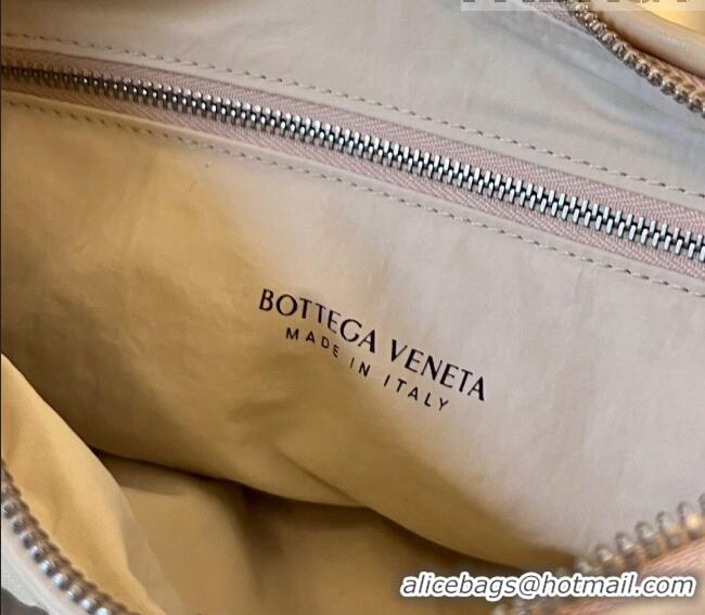 Famous Brand Bottega Veneta Buddy Hobo Crossbody Bag in Intrecciato Leather BV4123 Oat Beige 2023