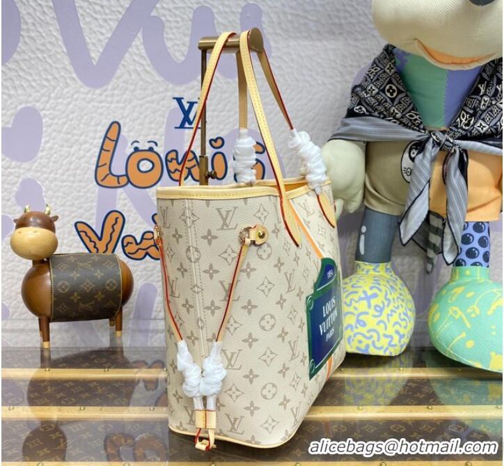 Inexpensive Louis Vuitton Neverfull MM M23501 Beige