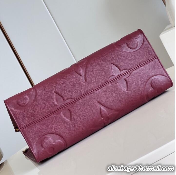 Top Quality Louis Vuitton Monogram Empreinte OnTheGo MM M46601 Wine Red