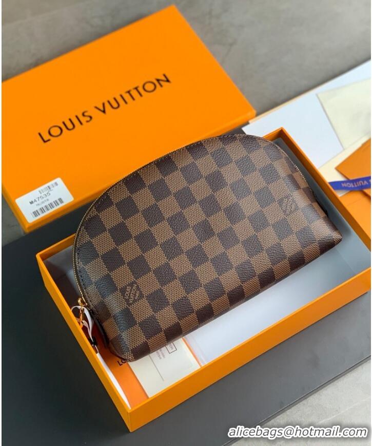 Inexpensive Louis Vuitton Damier Ebene Canvas Cosmetic Pouch M47353