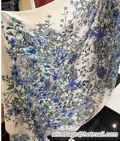 Buy Cheap Dior Flora Long Scarf 100x200cm DR09191 White 2023