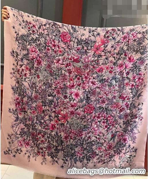 Inexpensive Dior Flora Long Scarf 100x200cm DR09191 Pink 2023