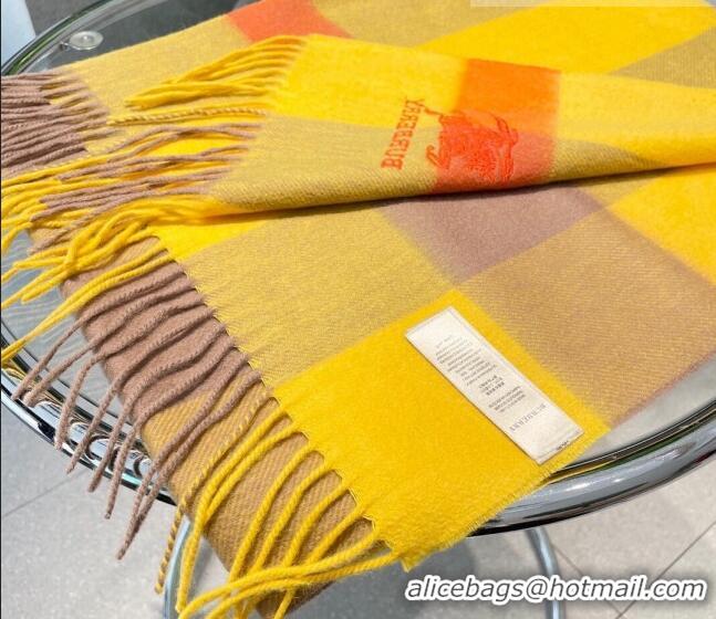 Reasonable Price Burberry Cashmere Long Scarf 32x180cm BR09132 Yellow 2023