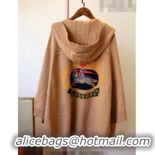 New Design Burberry Wool Cape Camel BR09133 Brown 2023