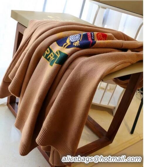 New Design Burberry Wool Cape Camel BR09133 Brown 2023