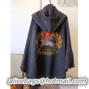 Traditional Specials Burberry Wool Cape BR09133 Grey 2023