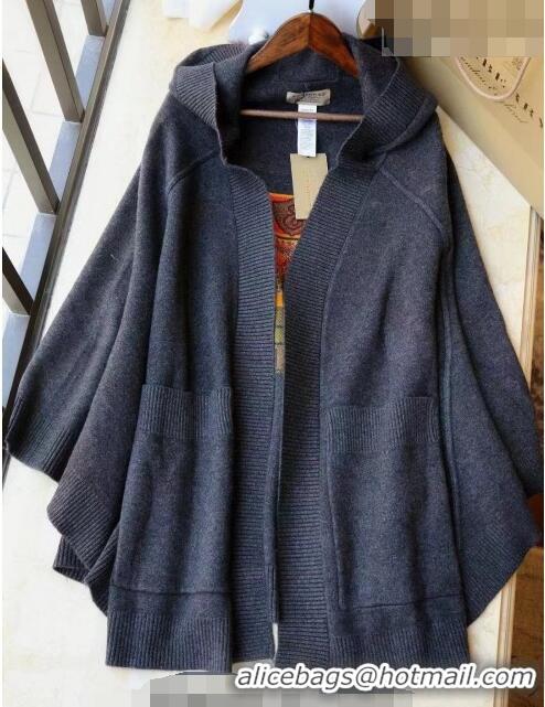 Traditional Specials Burberry Wool Cape BR09133 Grey 2023