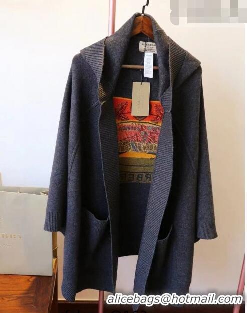 Traditional Specials Burberry Wool Cape BR09133 Grey 2023