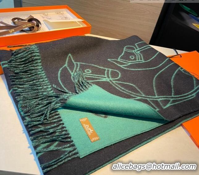 Grade Quality Hermes Long Scarf 40x195cm H082201 Green 2023