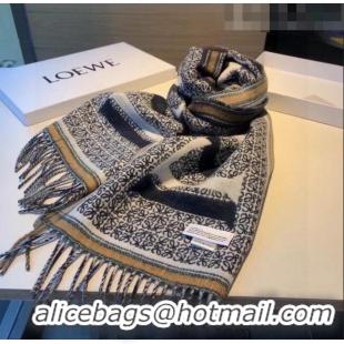 Top Design Loewe Wool Long Scarf 30x180cm LW09131 Grey 2023