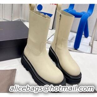 Purchase Bottega Veneta Lug Calfskin Short Boots White 2113065