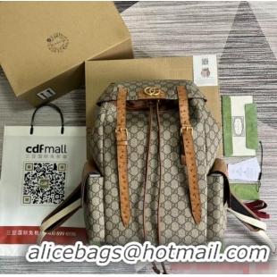 Top Quality GUCCI BACKPACK WITH DOUBLE G 710859 Brown