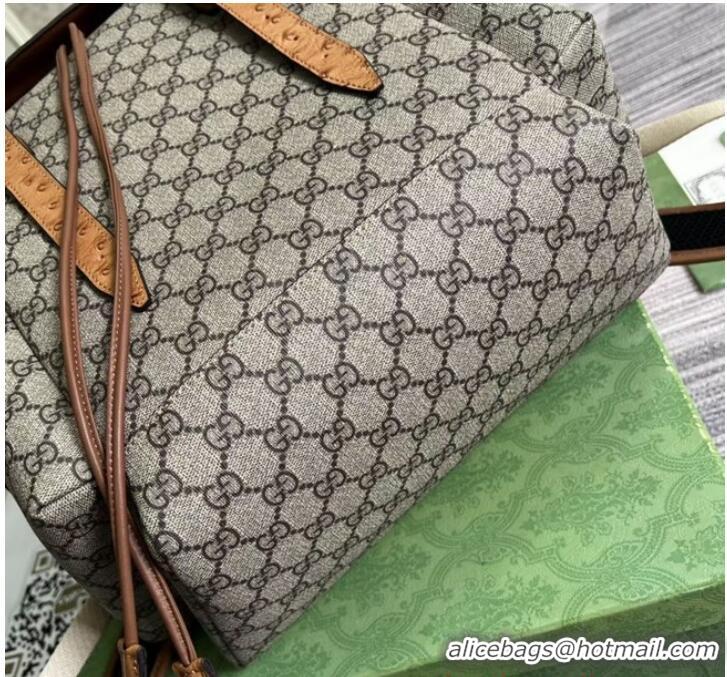 Top Quality GUCCI BACKPACK WITH DOUBLE G 710859 Brown