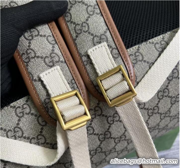 Top Quality GUCCI BACKPACK WITH DOUBLE G 710859 Brown