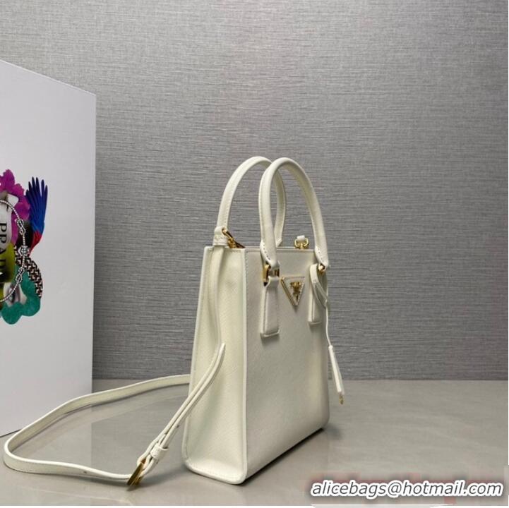 Buy Cheap Prada Saffiano leather handbag 1BA358 White