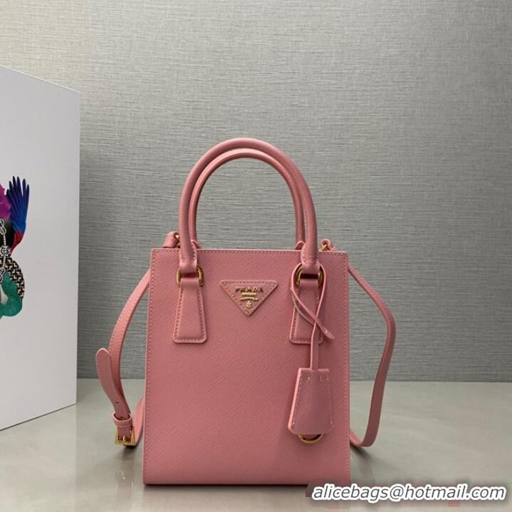 Low Price Prada Saffiano leather handbag 1BA358 Pink