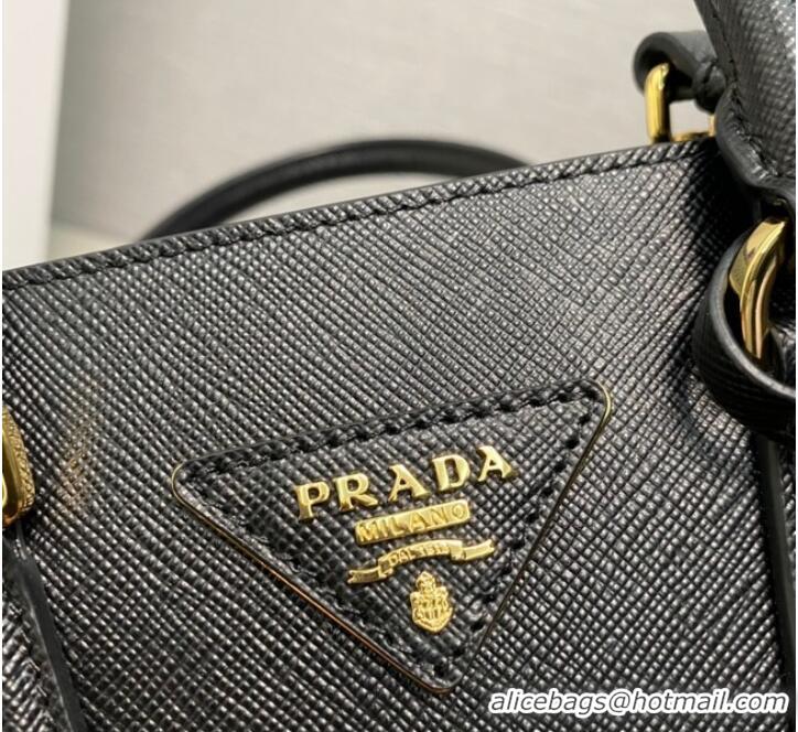 Trendy Design Prada Saffiano leather handbag 1BA358 Black