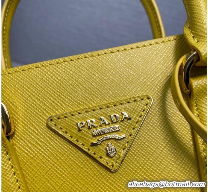 Super Quality Prada Saffiano leather handbag 1BA358 Yellow