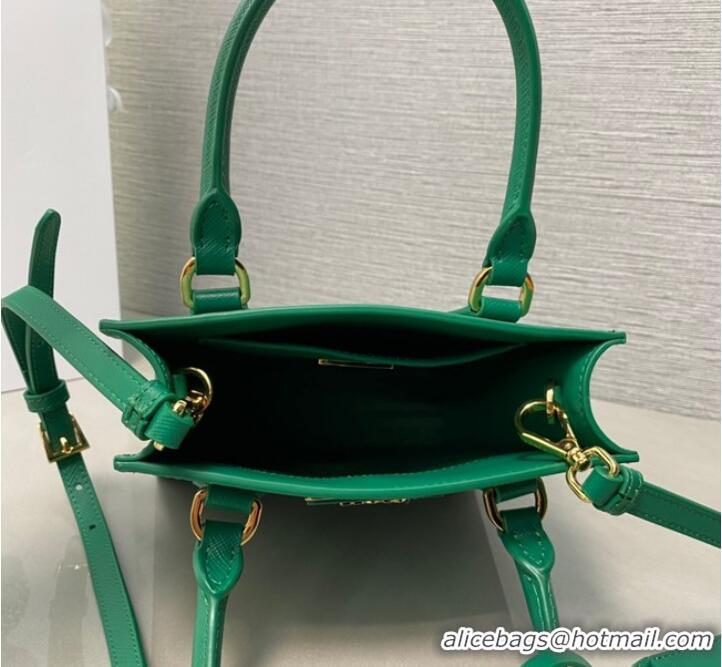 Affordable Price Prada Saffiano leather handbag 1BA358 Green