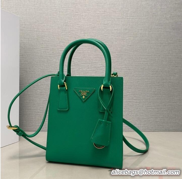 Affordable Price Prada Saffiano leather handbag 1BA358 Green