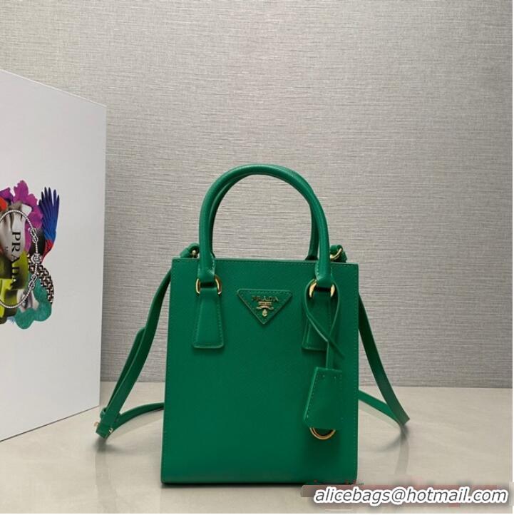 Affordable Price Prada Saffiano leather handbag 1BA358 Green