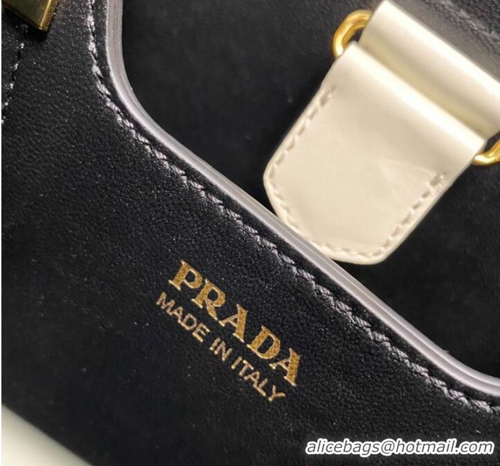 Reasonable Price Prada Arque leather mini-bag 1BA373 White