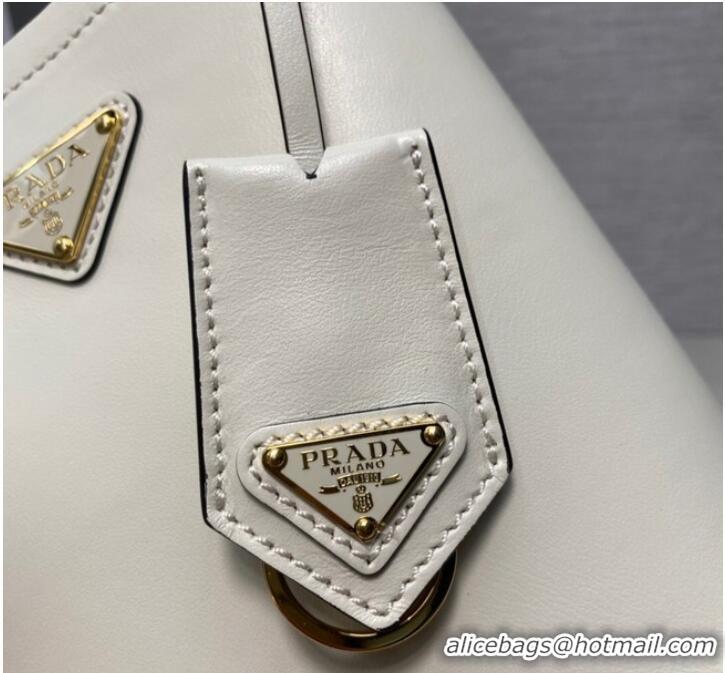 Reasonable Price Prada Arque leather mini-bag 1BA373 White