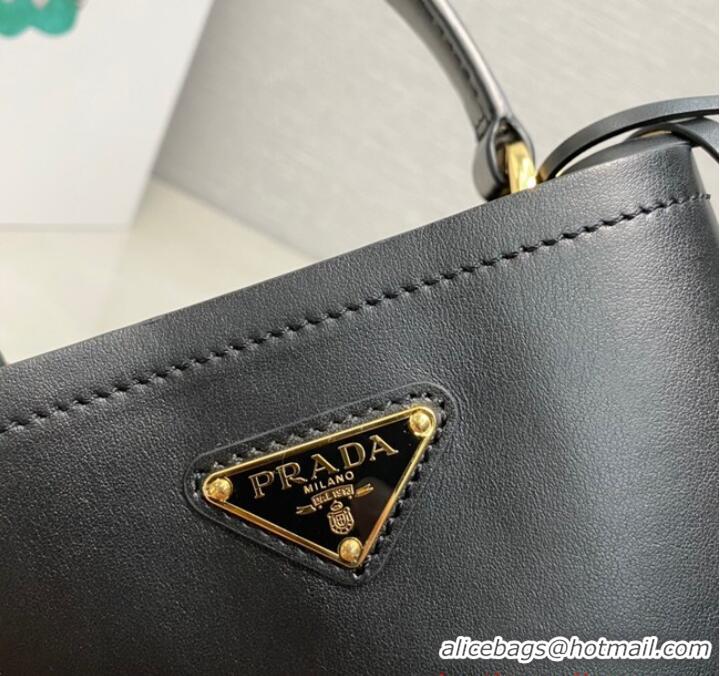 Famous Brand Prada Arque leather mini-bag 1BA373 Black