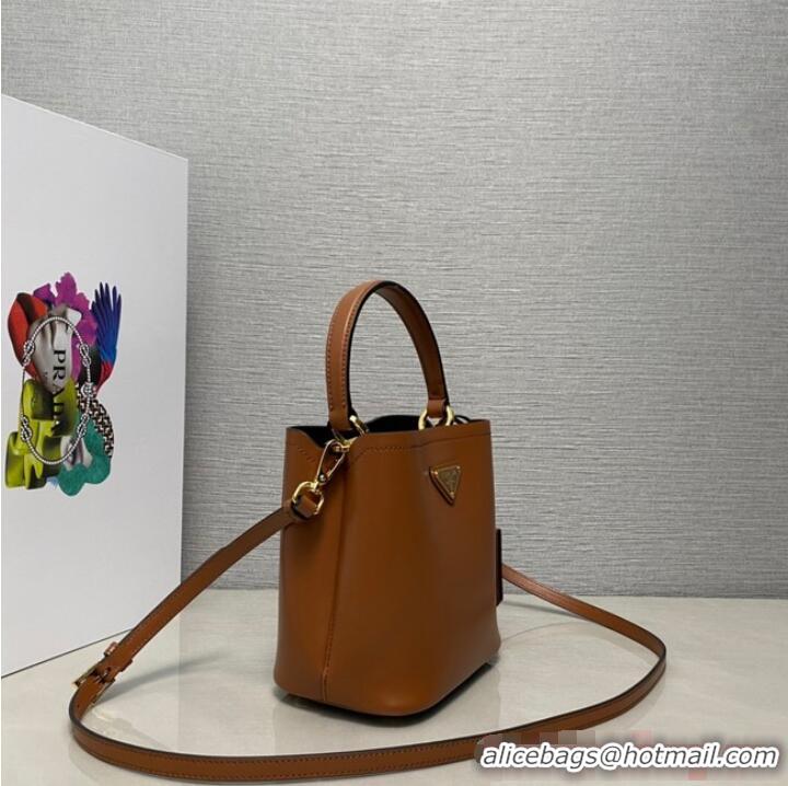 Good Product Prada Arque leather mini-bag 1BA373 brown