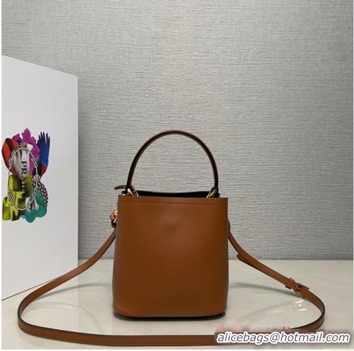 Good Product Prada Arque leather mini-bag 1BA373 brown