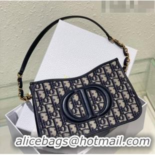 Cheapest Dior CD SIGNATURE HOBO MINI BAG Blue Dior Oblique Jacquard S2213UTZ