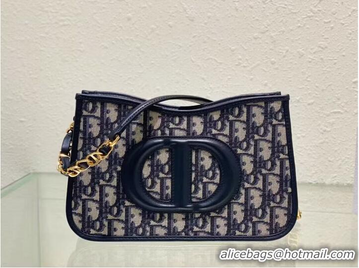 Cheapest Dior CD SIGNATURE HOBO MINI BAG Blue Dior Oblique Jacquard S2213UTZ