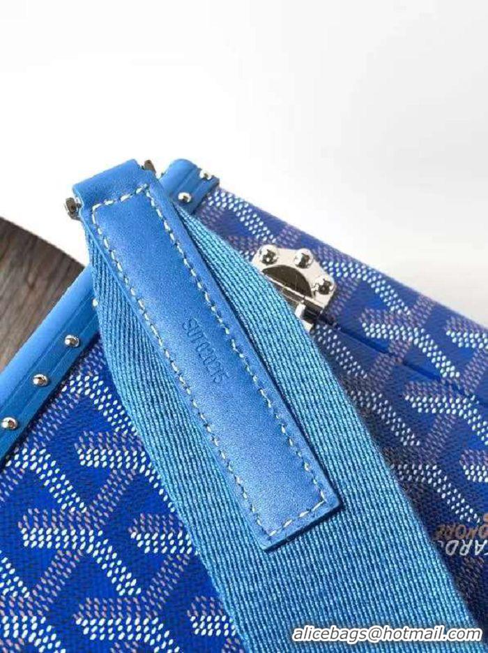 Popular Style Goyard Cassette Trunk Bag GY8821 Light Blue 