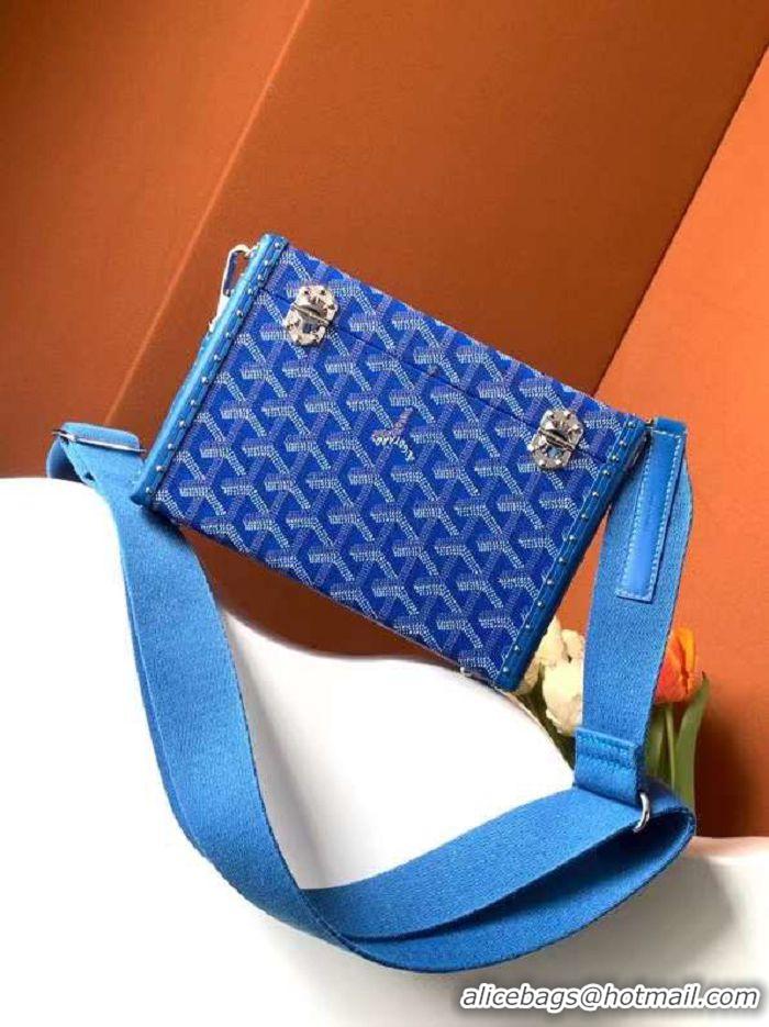 Popular Style Goyard Cassette Trunk Bag GY8821 Light Blue 