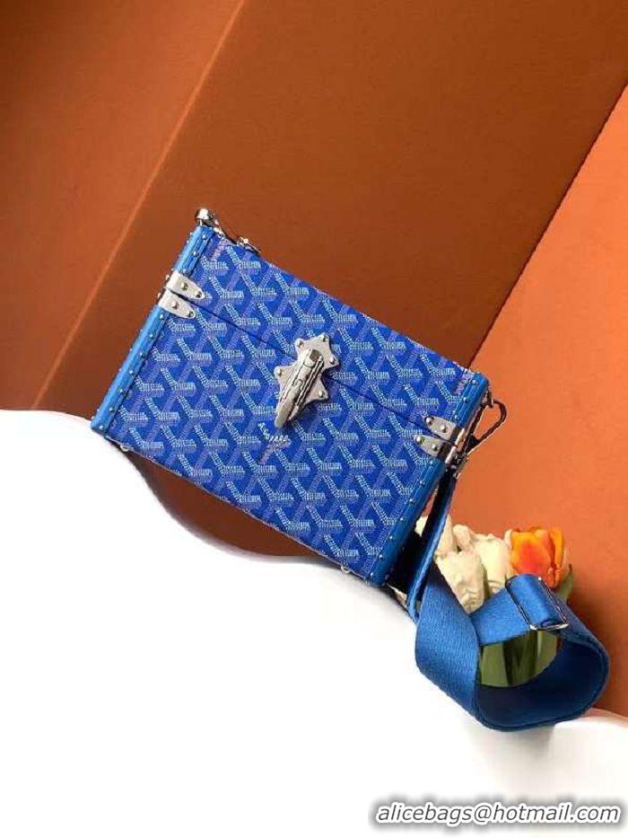 Popular Style Goyard Cassette Trunk Bag GY8821 Light Blue 