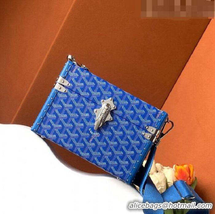 Popular Style Goyard Cassette Trunk Bag GY8821 Light Blue 