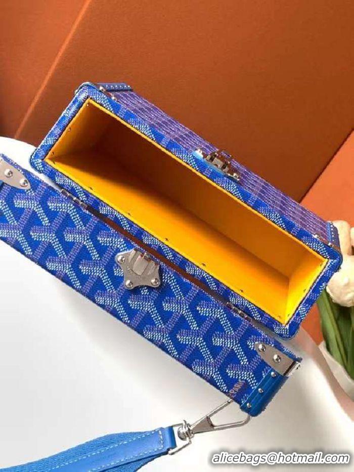 Popular Style Goyard Cassette Trunk Bag GY8821 Light Blue 