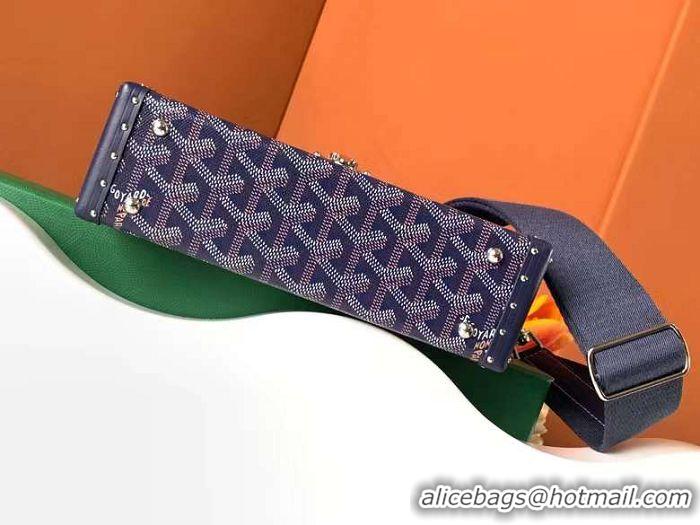 Top Quality Goyard Cassette Trunk Bag GY8821 Navy Blue