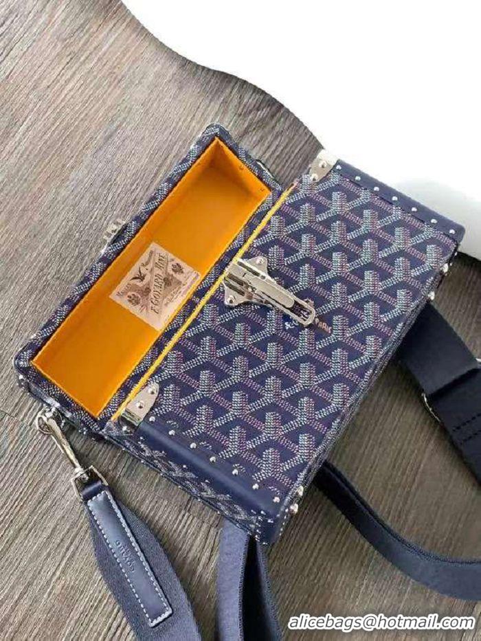 Top Quality Goyard Cassette Trunk Bag GY8821 Navy Blue